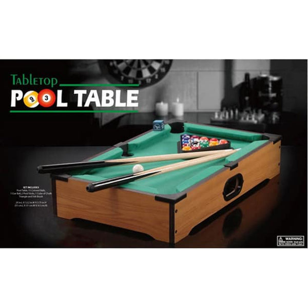 Tabletop Pool Table - Ages 8+