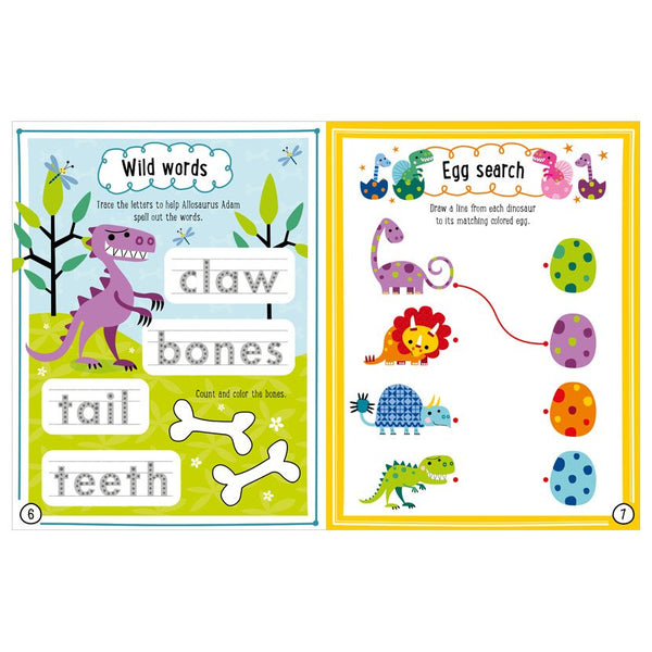 Dino World with 3D Felt Stickers Activity Book