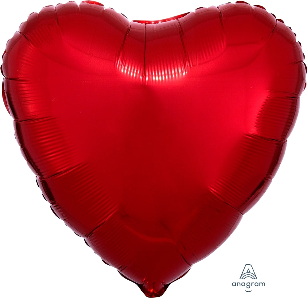 18" Balloon: Metallic Red Heart