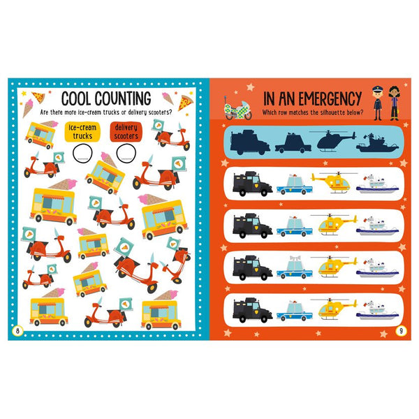 AB: Balloon Stickers Big Trucks Activity Book - Ages 3+