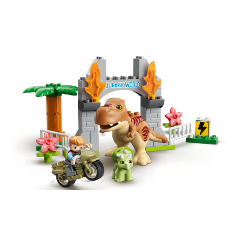 Duplo: T. Rex and Triceratops Dinosaur Breakout - Ages 2+