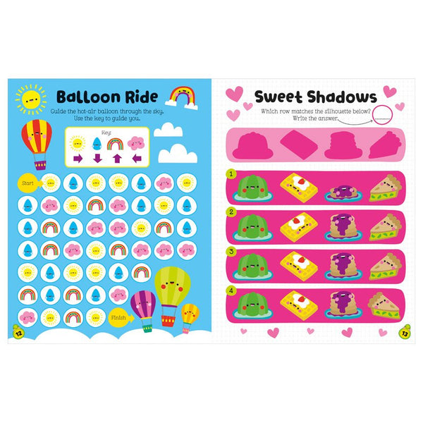 AB: Shiny Stickers Super-Cute Activity Book - Ages 3+