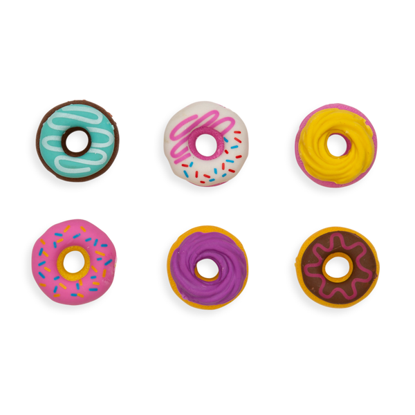 Dainty Donuts Scented Erasers Set of 6 - Ages 6+