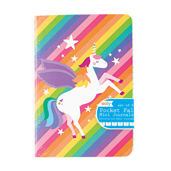 Pocket Pal: 8 Mini Journals Unique Unicorns - Ages 5+
