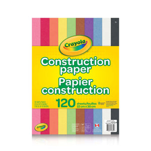 Construction Paper: 120 Pages - Ages 3+