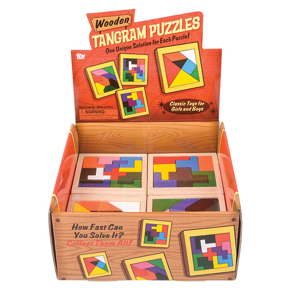 Wooden Tangram Puzzles - Ages 3+