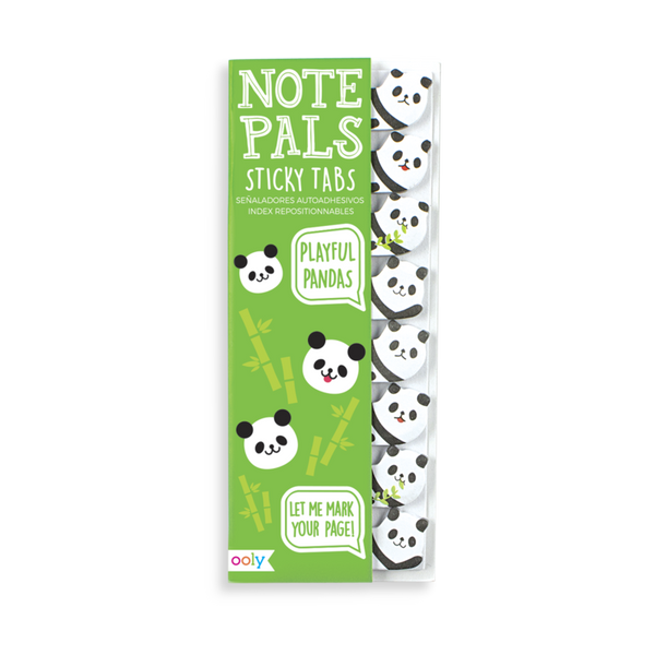 Note Pals Sticky Tabs: Playful Pandas