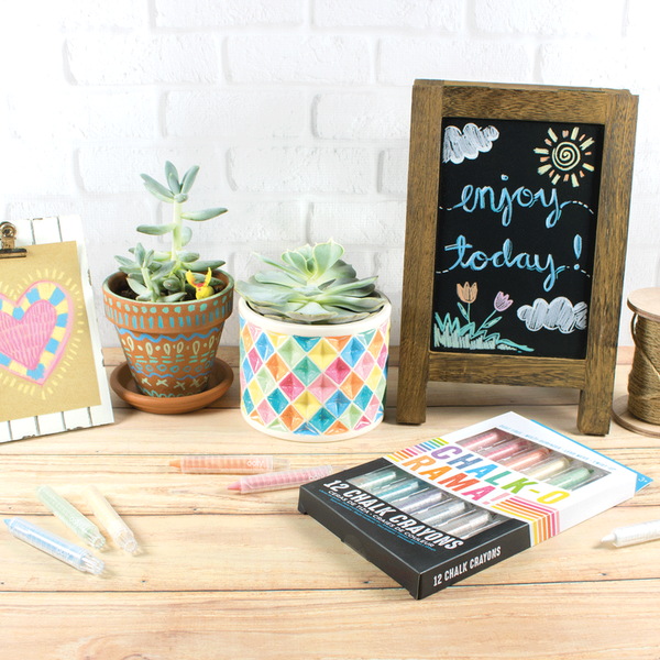 Chalk-o-Rama: 12 Chalk Crayons - Ages 3+