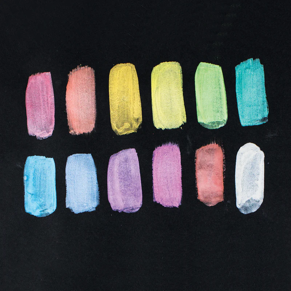 Chroma Blends: 12 Pearlescent Watercolors Set - Ages 6+