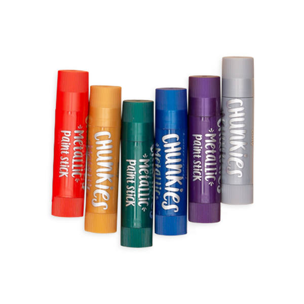 Chunkies: 6 Paint Sticks Metallic Pack - Ages 3+