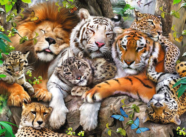 200 Piece Puzzle: Big Cat Nap - Ages 8+