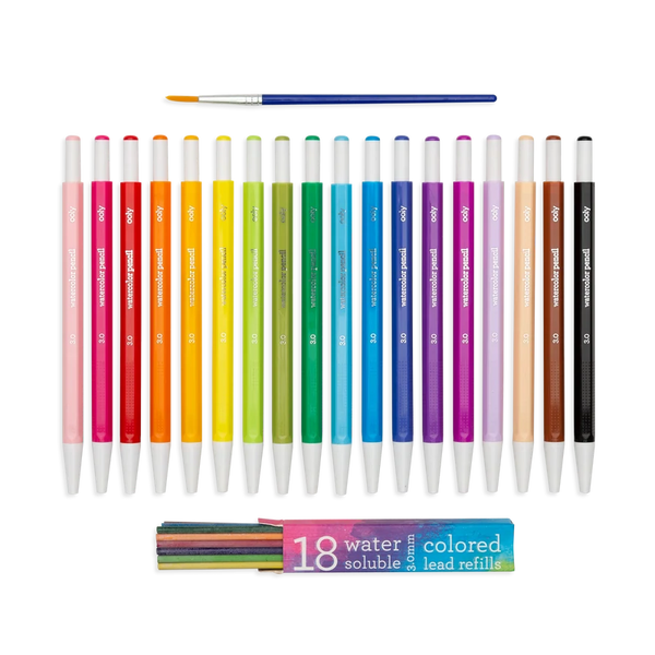 Chroma Blends: 18 Mechanical Watercolor Pencils - Ages 6+
