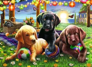 100 Piece Puzzle: Puppy Picnic - Ages 6+