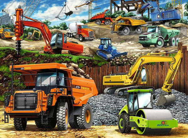 100 Piece Puzzle: Construction Vehicles - Ages 6+