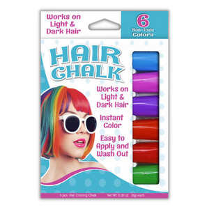 Hair Chalk Stix 6pk - Ages 3+
