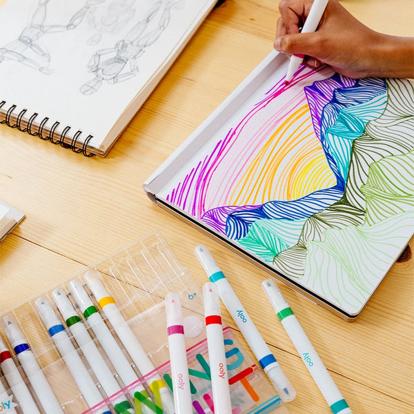 Drawing Duet: 12 Dual Tip Markers / 24 Colors - Ages 6+