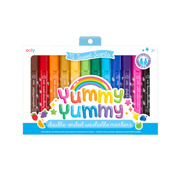Yummy Yummy: 12 Double-ended Scented Markers - Ages 3+
