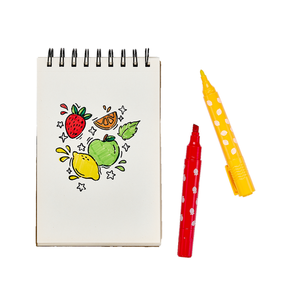 Yummy Yummy: 12 Double-ended Scented Markers - Ages 3+
