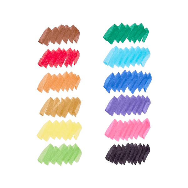 Yummy Yummy: 12 Double-ended Scented Markers - Ages 3+