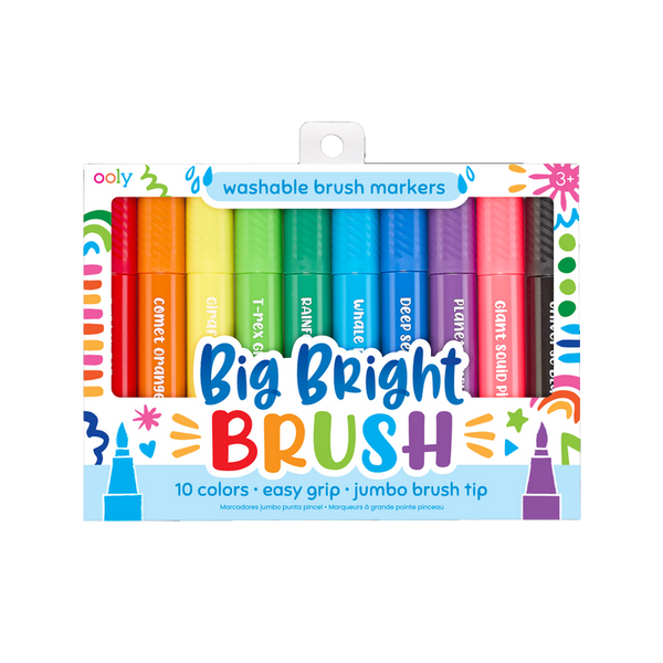 Big Bright: 10 Brush Markers - Ages 3+