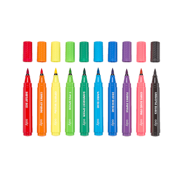 Big Bright: 10 Brush Markers - Ages 3+