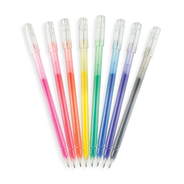 Radiant Writers: 8 Glitter Gel Pens - Ages 6+