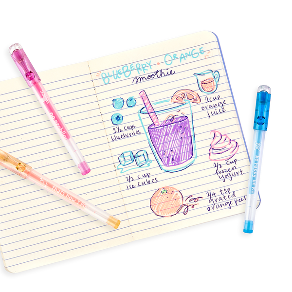 Funtastic Friends: 6 Mini Scented Pastel Gel Pens - Ages 3+