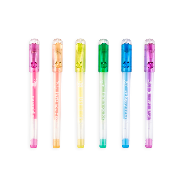 Funtastic Friends: 6 Mini Scented Pastel Gel Pens - Ages 3+