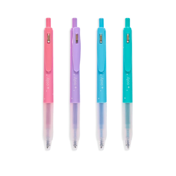 Oh My Glitter: 4 Glitter Ink Gel Pens - Ages 6+