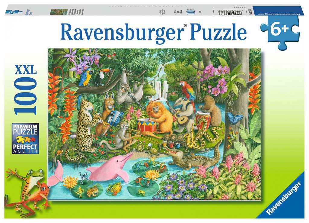 100 Piece Puzzle: Rainforest River Band - Ages 6+