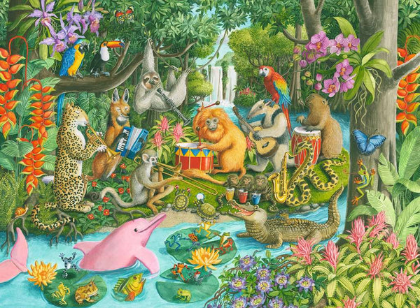 100 Piece Puzzle: Rainforest River Band - Ages 6+