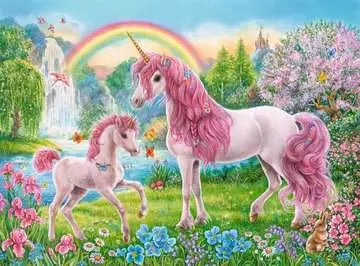 100 Piece Puzzle: Magical Unicorns + Colouring Booklet - Ages 6+