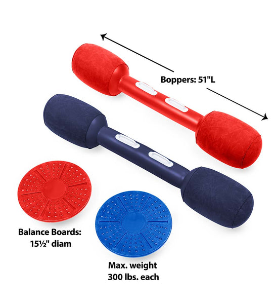 Balance Jousting Set with Inflatable Boppers - Ages 3+