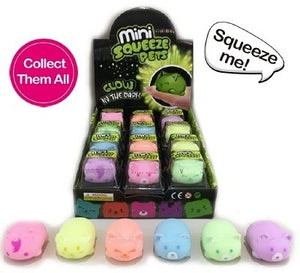 Mini Squeeze Pets: Assorted Glow-in-the-Dark - Ages 3+