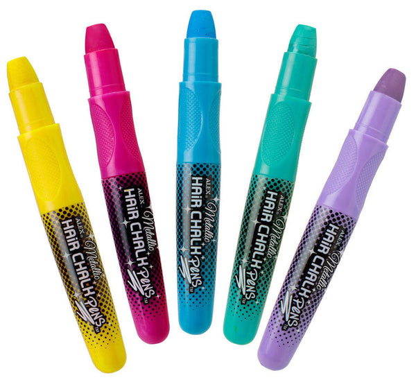 Alex: Metallic Hair Chalk Pens - Ages 8+
