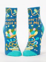 Don't Push Me Women's Ankle Socks - Size 5-10