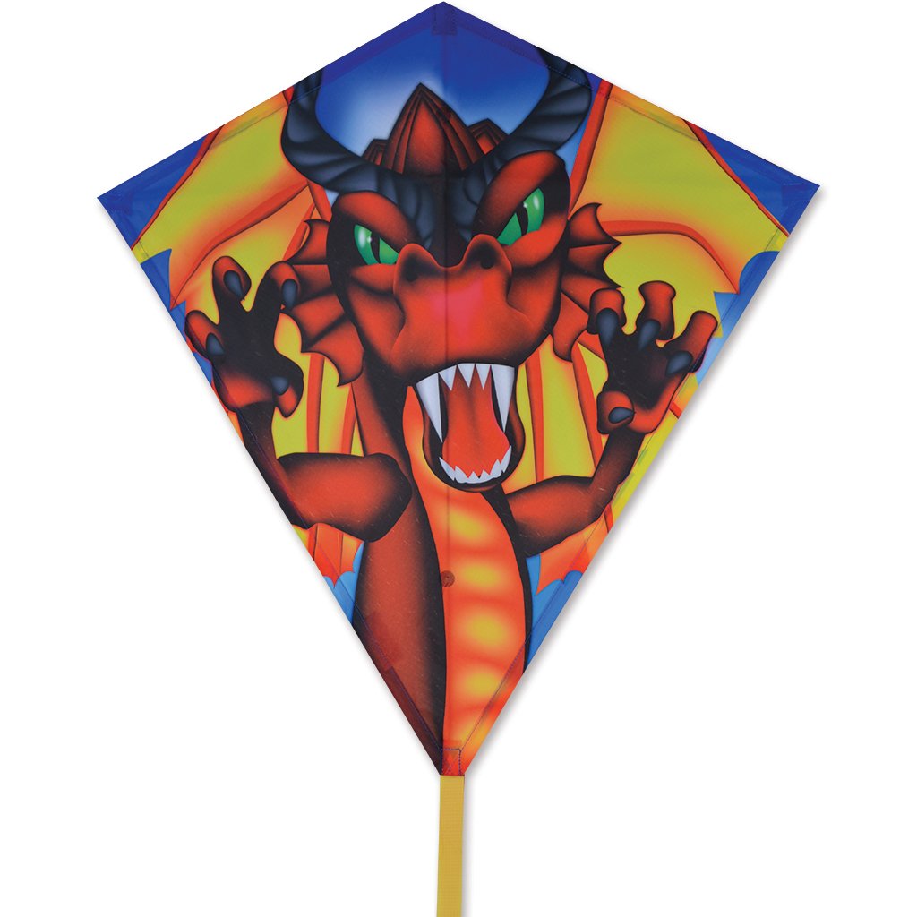 30" Diamond Kite - Flamewing Dragon Ages 5+