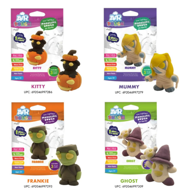 Halloween Air Dough Foil Bags - Ages 3+