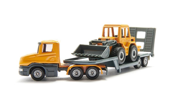 Siku: Low Loader with Front Loader - Toy Vehicle - Ages 3+