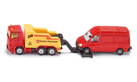 Siku: Breakdown Truck With Van - Toy Vehicle - Ages 3+