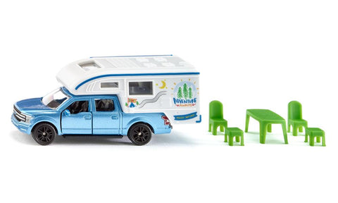 Siku: Ford F150 Pick-Up Camper - Toy Vehicle - Ages 3+