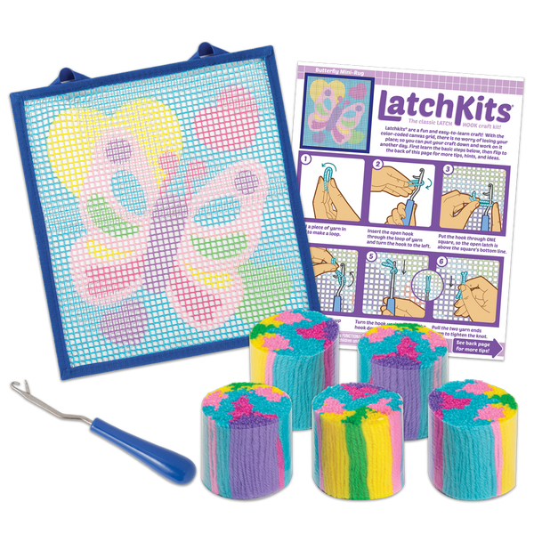 Latch Kits: Butterfly Mini Rug - Ages 6+