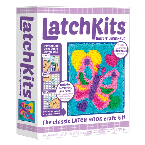 Latch Kits: Butterfly Mini Rug - Ages 6+