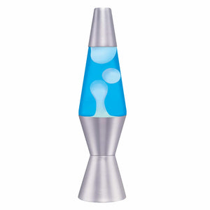 11.5” LAVA® Lamp: White/Blue/Silver - Ages 8+