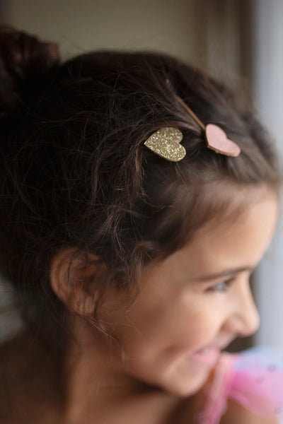 GP: Boutique Matte Bobby Pin Hair Clips: Hearts or Stars - Ages 3+
