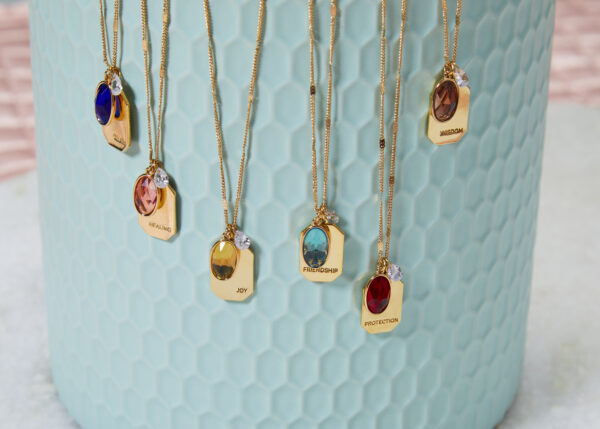 Necklace: May Birthstone - Gold