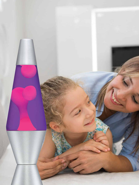SCHY: 14.5” LAVA® Lamp: Pink/Purple/Silver - Ages 8+