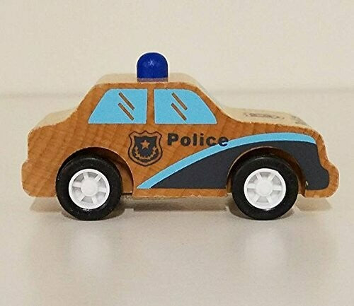 Pull-back Rescuers Wooden Vehicles - Ages 12mths+