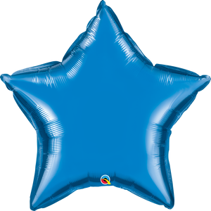 Sapphire Blue Star Balloon 36"