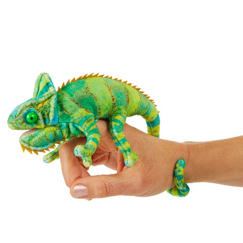 Folkmanis: Mini Chameleon Finger Puppet - Ages 3+